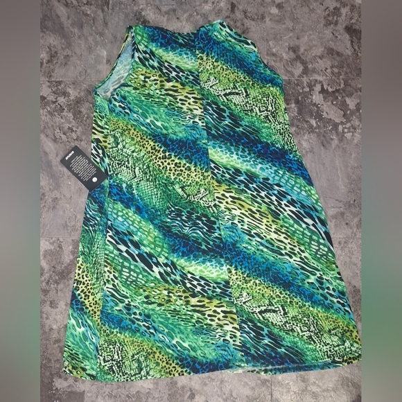 Vibrant Sleeveless avenue Animal Print Dress size 18/20 - Picture 2 of 3